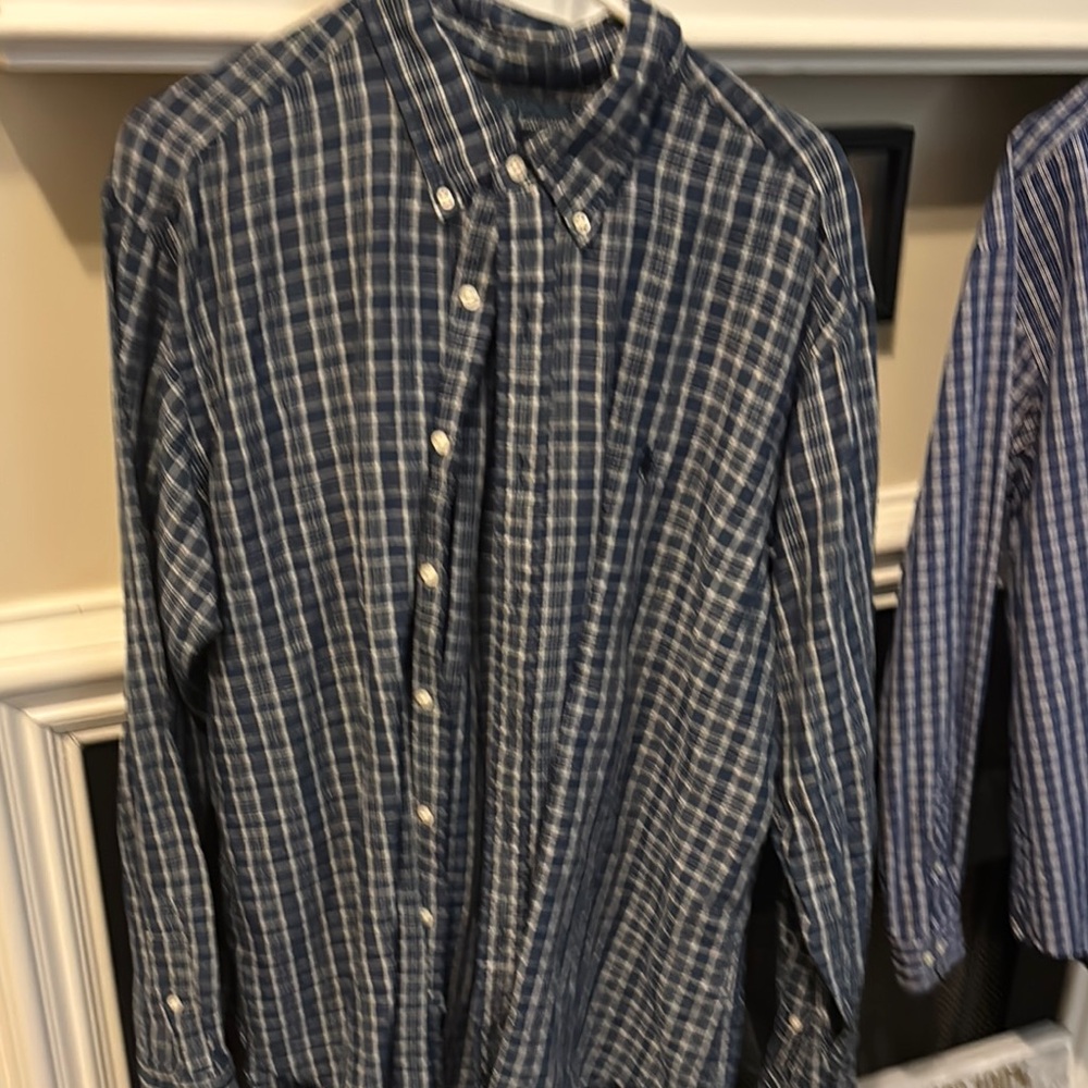 Men's Blue Checkered Shirt